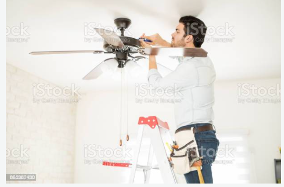 ceiling fan install work